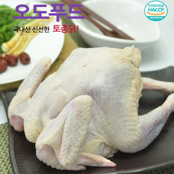 오도푸드 냉동 토종닭 15호 2마리 백숙용, 2개, 1450g