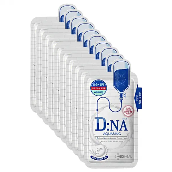 메디힐 마스크팩 DNA 아쿠아링 프로아틴 마스크 1각 (10매입) 보습 물광 주름개선, 10매입, 1개