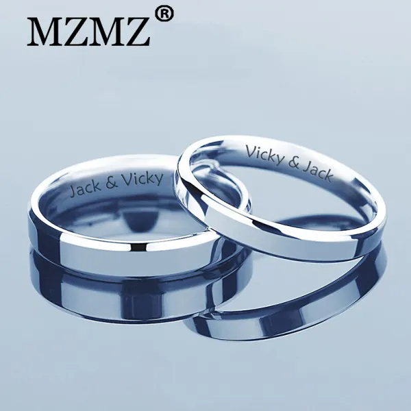 MZMZ. 사 치 스 러 운 브랜드 의 커 플 반지 한 쌍 의 한 일 심 플 입 을 여 는 남자 와 여자 친구 에 게 반지 로 여자 친 구 를 선물 하여 아내 에 게 소리 떨 기 와 같은 금액 으로 글자 925 은 평면도 [한 쌍 의 가격 입 닫 기 버 전]