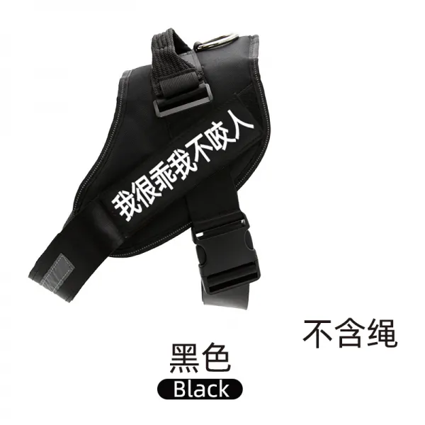 Mar.20 176번 강아지 가슴 멜빵 견인줄 덕목 조끼형 말견 사모예 용품 대형 중형견 산책용 목줄 체인z Xs 8 13 근 8 근 미 만 의 연락 서비스 블랙 어 울 리 지 않 는 끈 소장 선물