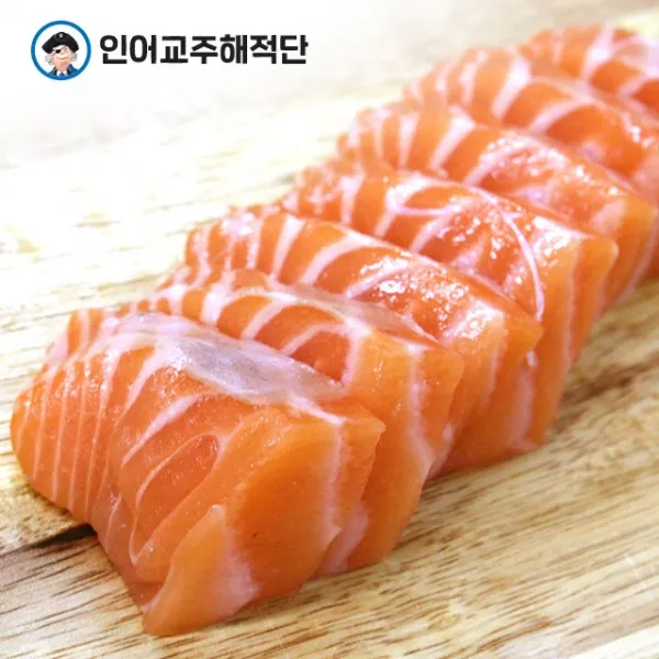인어교주해적단 노르웨이산 연어회 스테이크용 생연어 300g 500g 1kg 반 마리 필렛, 1개, 몸통살 300g (1~2인분)