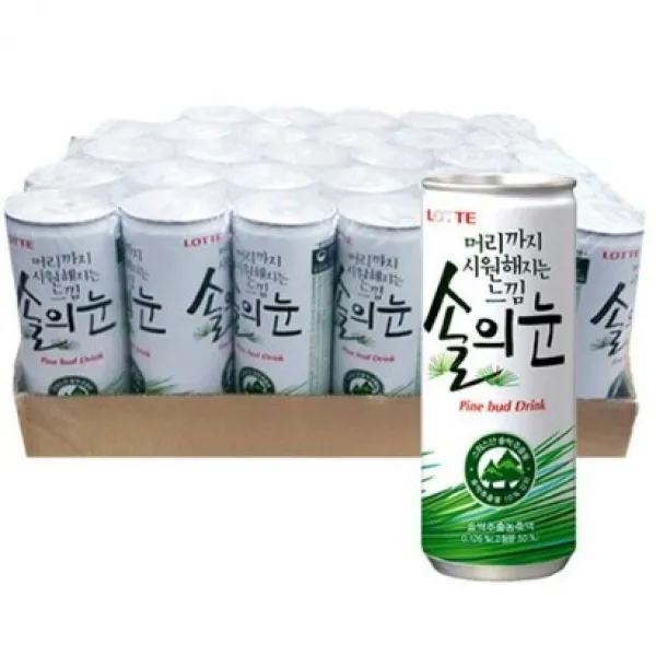 롯데칠성음료 머리까지 시원해지는 느낌 솔의눈, 240ml, 190개