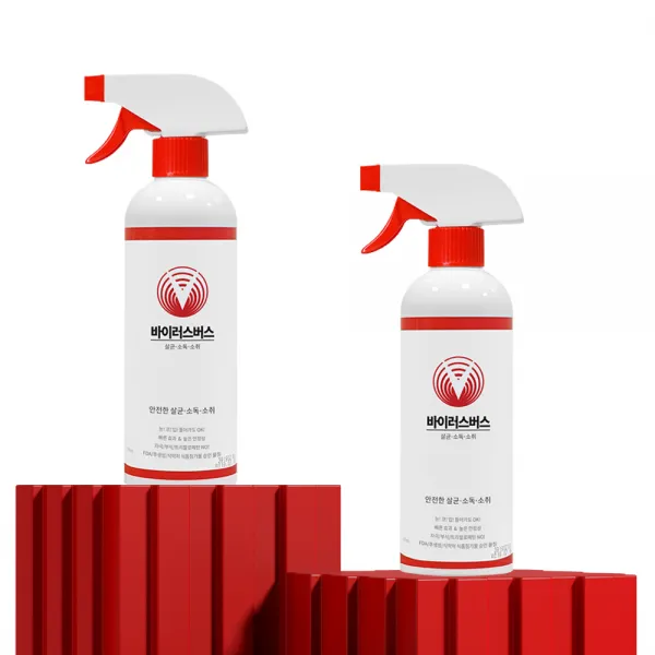 바이러스버스 레귤러 500ml 1+1 살균소독제 + 휴대용 미니 증정, 2개