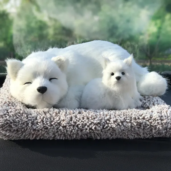 Dec.26 790번 강아지 고양이 자동차 시뮬레이션 용품 활성탄 카트에 죽탄 렌터카 장식 강아지 냄새 제거Z, 사모 야. - 모자 개 스 쾃.