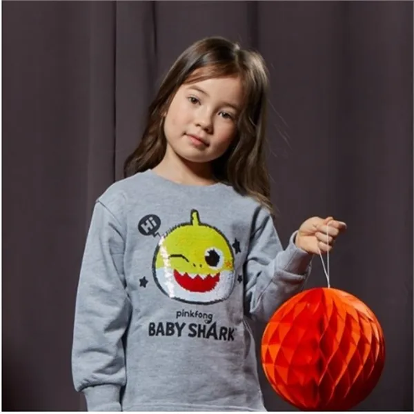 코코리따 Nc10 상어가족 반전스팽글맨투맨 Cema20wp1