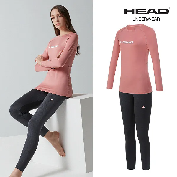 Hit 여성 헤드 동내의 2종세트 핑크 Jfyifj32