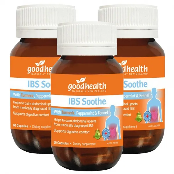 굿헬스(Good Health) 굿헬스 IBS(소화기) Soothe 60캡슐 X 3병, 180캡슐, 1세트