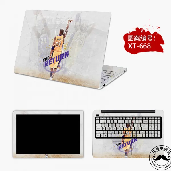 외부보호스티커 Nba농구 코비 컴퓨터 스티커 15.6inch에이수스 Hp델 전체세트 Lenovo구세주 필기노트 부착 T21 Xt 668