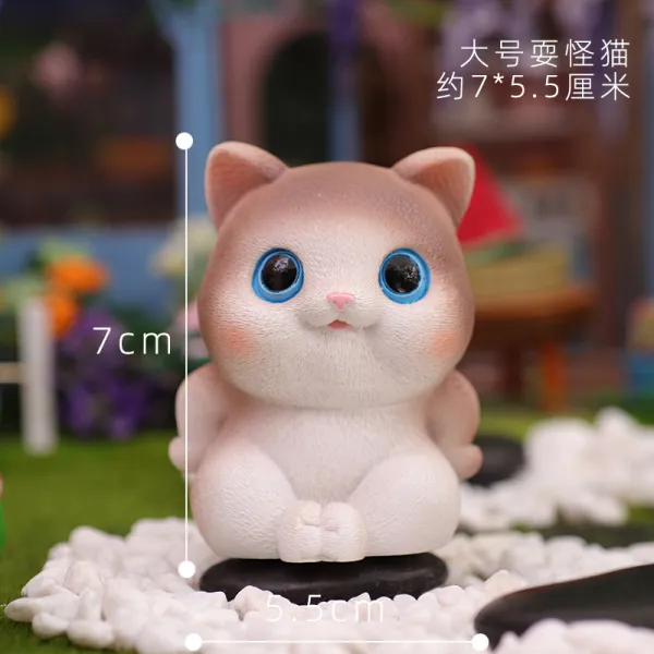 제이제이 컴퍼니 차량탑재 고양이 진열 장식품 독창적 큐트 그테이블 선물하고 있다 남자 친구 여학생 실용적 트윈, 큰사이즈 라지 농간을 부리다 고양이