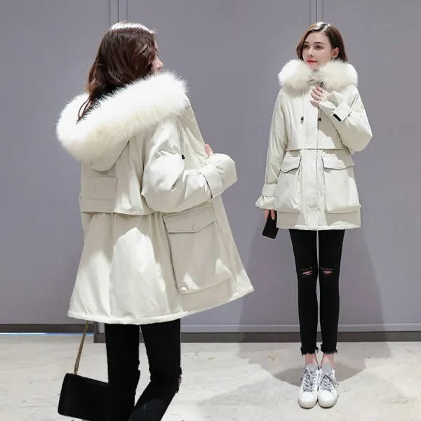 벨라루티 시티 캐주얼룩 퍼장식 사파리 패딩점퍼