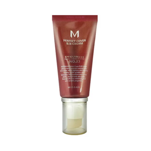 [멸치쇼핑][미샤] M 퍼펙트 커버 비비 크림 50ml SPF42 PA+++, 미샤_M 퍼펙트 커버 비비 크림:21호 화사한 베이지, 미샤_M 퍼펙트 커버 비비 크림:21호 화사한 베이지