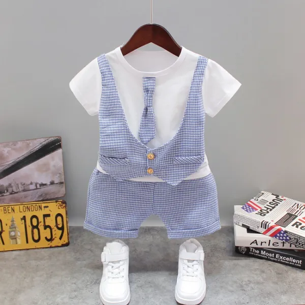 아가 일족 Bb 반팔 넥타이 조끼