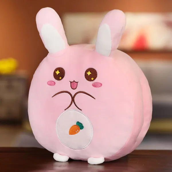 하나네트웍 맹물 손으로 가리기 큐트 동물 허그 꽂다 손쿠션 사무실 낮잠베개 신기, 25cm