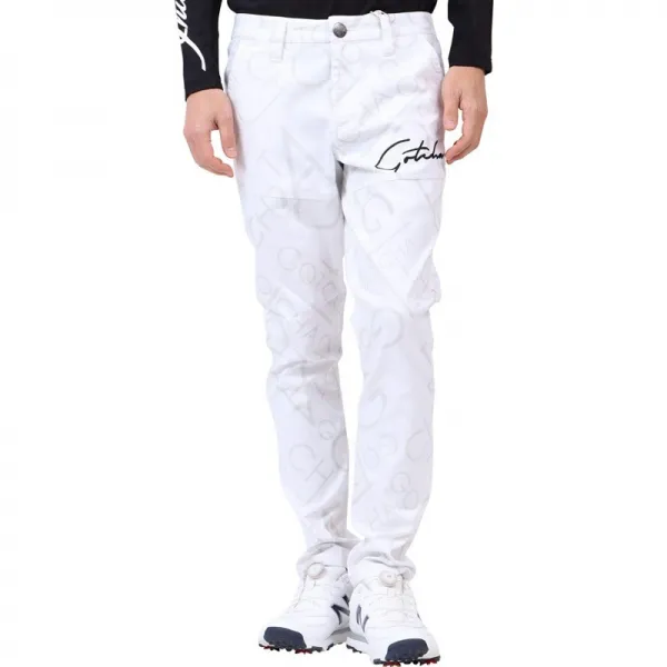  갓챠 골프 Gotcha Golf바지 Dry콤포ー타 불온 무늬 긴 바지 211gg1802화이트l 긴 바지통판