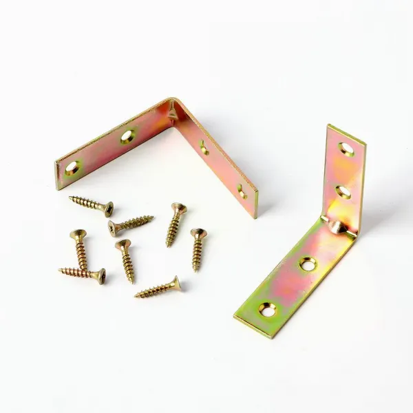 ㄱ자 꺾쇠 2P 5cm 이음 철물 꺽쇠 모서리고정