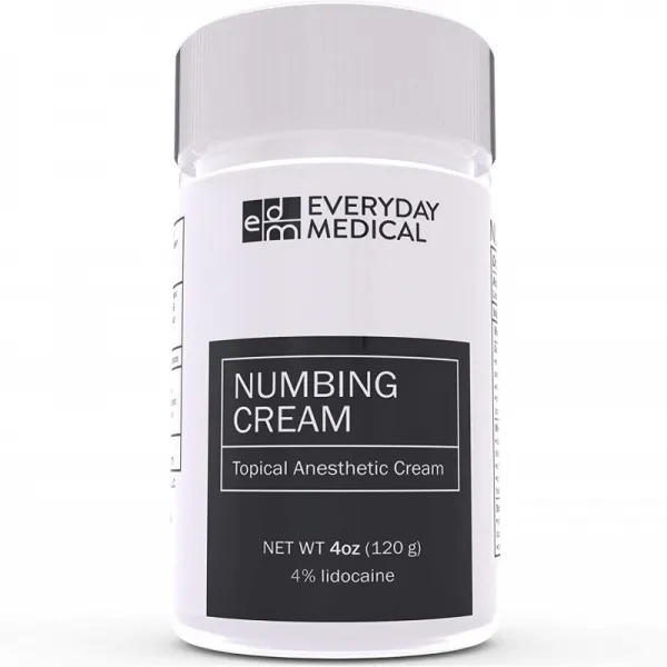 Everyday Medical Numbing Cream - 4% Lidocaine 국소 마취 겔 - 문신 피어싱 왁싱 마이크로 블레이딩, 1