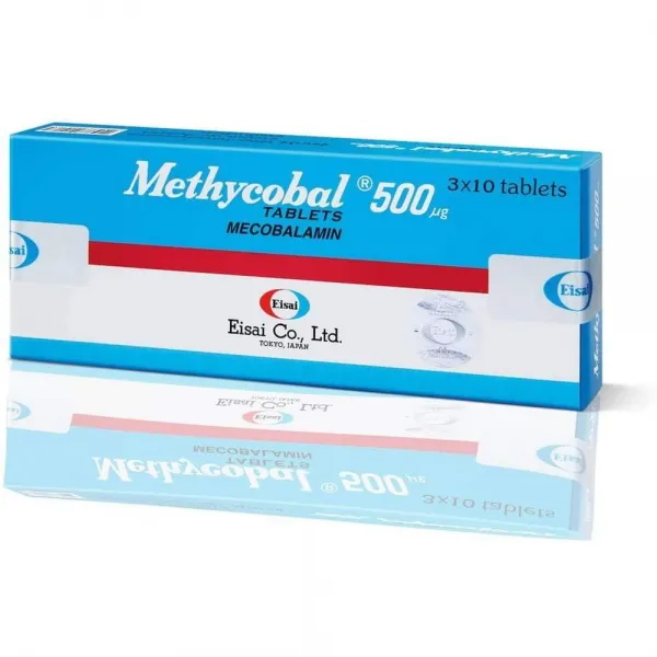 미국직구 Methycobal 500 mcg 정제 Mecobalamin (3 x 10 ' 포장) 일본 Eisai 제품 Mecobalamin (B12)이 포함 된 말초 보충제에 효과, 1set, 1set, 1set