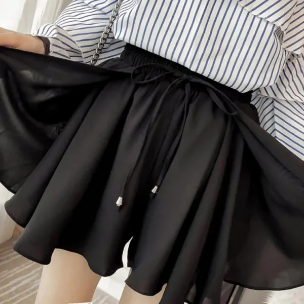 Kirahosi 플리츠스커트 여름 여자 반신 치마바지 팬츠 스커트 체크 9호 Cf45v79