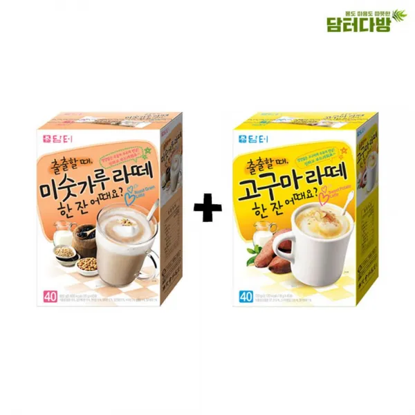 여름엔 시원한 음료수 겨울맞이 담터 고구마미숫가루라떼 40스틱 1+1 행사(W26A416), 오버레이 1