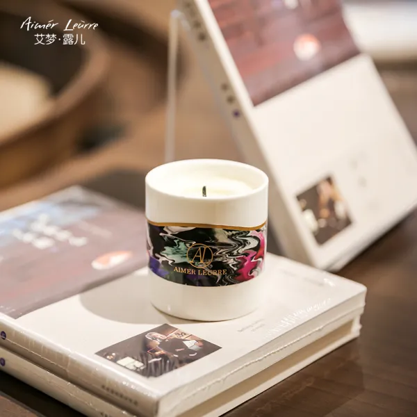 아이먼로 수입정유 계통 Aimer Leurre 표면 안 신조 무연 촛불 짝수 생일 선물 향기 촛불 예물 훈훈 촛불 예물 촛불 입방