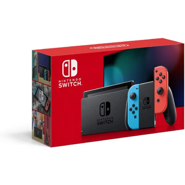 닌텐도 일본판 해외직구 Nintendo Switch 본체 (닌텐도 스위치) [Joy-Con (L) 네온 블루 (R) 레드, 상세 설명 참조0