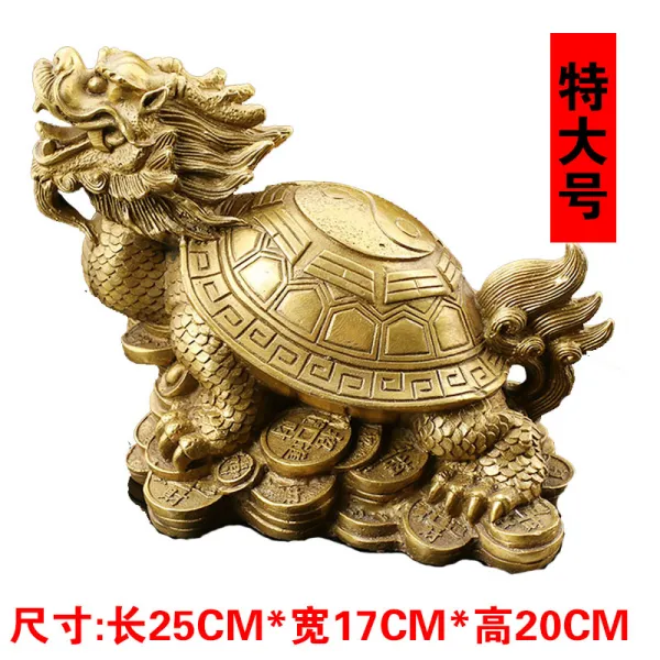 와이유 거북용 개광순룡거북 진열품재물찾기진택소인왕방지사업금전거실풍 동팔괘용거북 연장 25cm
