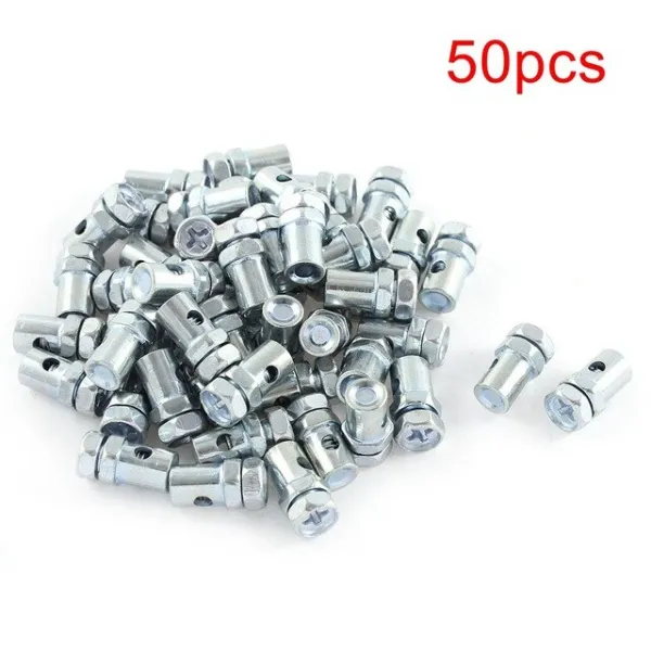 Uxcell 15pcs 25 pcs 50pcs 100pcs 2mm 필립스 헤드 스크류 오토바이 케이블 볼트 상단 피팅 솔더리스 젖꼭, 03 50pcs