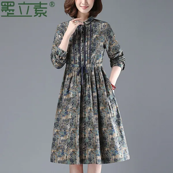 Molisu 가을 긴팔 롱 원피스 44454086