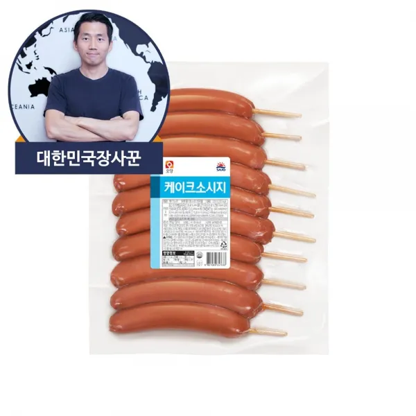 대한민국장사꾼 사조오양 케이크 소시지 1kg 1개