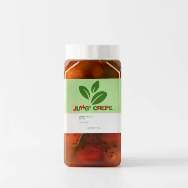 정크레페 방울토마토 피클 대용량 절임 마리네이드 카프레제 캠핑음식, 500g
