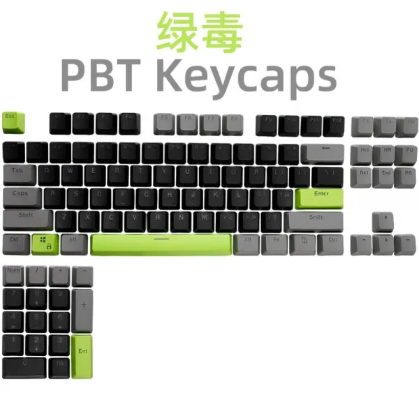 PBT 셀프 꾸미기 키보드 키캡 레트로 감성 분필 PBT 키캡 앤프로2 바밀로 레오폴드, 세트메뉴 1, 푸르고 독하다, 무