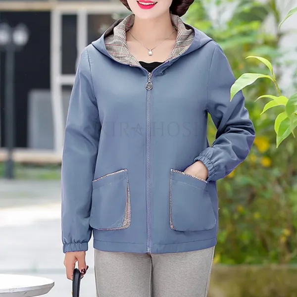 Kirahosi 어머니룩 중노년 여성 트렌치 코트 14호+ 덧신 증정 Vu6ol8r