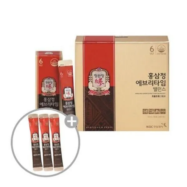 정관장 에브리타임밸런스1박스+3포, 정관장 홍삼정에브리타임밸런스1박스+3포