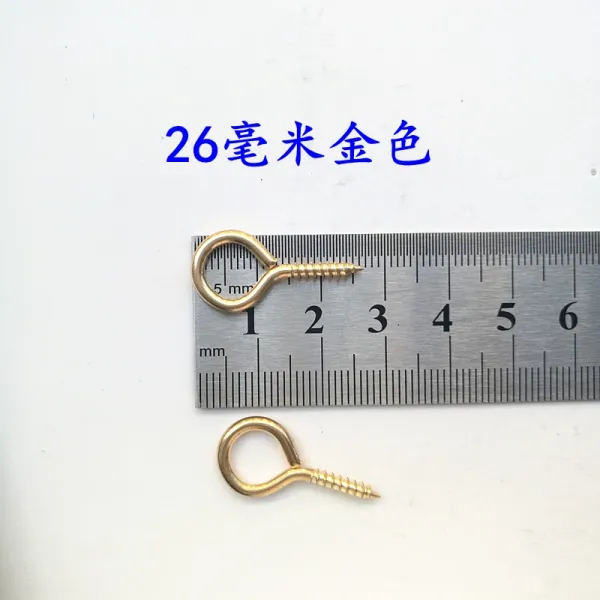 레이스 권 핸드메이드 고정 막대고리 펜던트 깁스 눈시울 나사 피스 오라 양각갈고리 양의, 26 밀리미터 양의 눈 못 골드 25