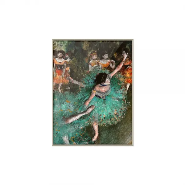 JC컴퍼니 [모노트리] 에드가드가 무용수 Green Dancer 명화 작품 액자, 엣지실버