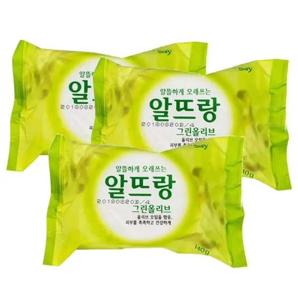 남성미 그린올리브 여성미 알뜰 남녀미 남녀 화장실 세안 욕실 매끈 세수 3P 다용도비누 업소용비누 *B!ust, 1개