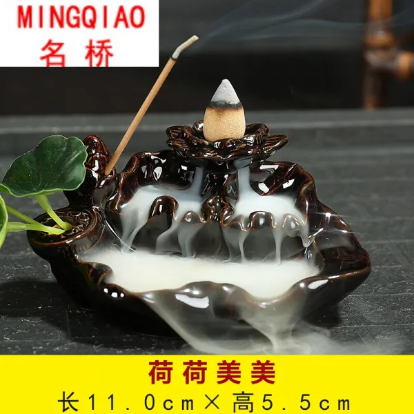 역류향로 아이디어 고산류수도자기 단향로는 가정용 실내 향향로 어린 중 향도장식품으로 일련미미가 있다