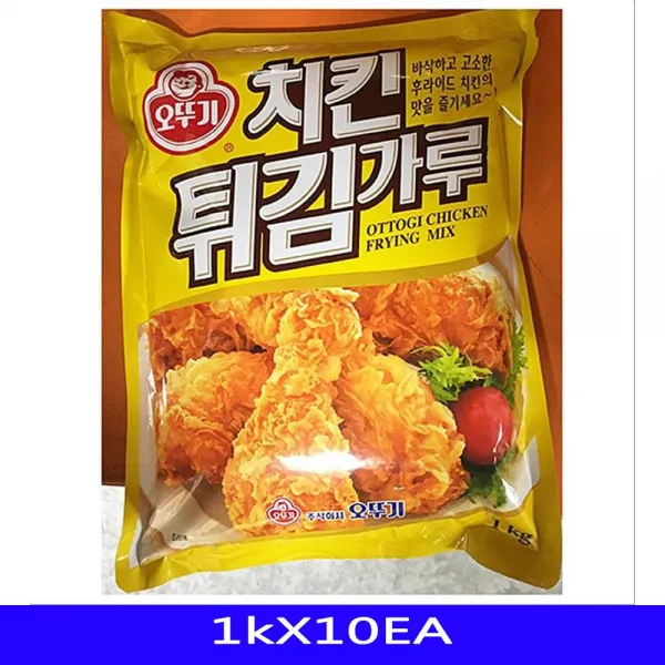 치킨튀김가루 업소용 곡류가공품 오뚜기 1kX10EA [SN:3CE0AE#611], [W3CE0AE], 단일상품(무옵션)　　[#611]▷