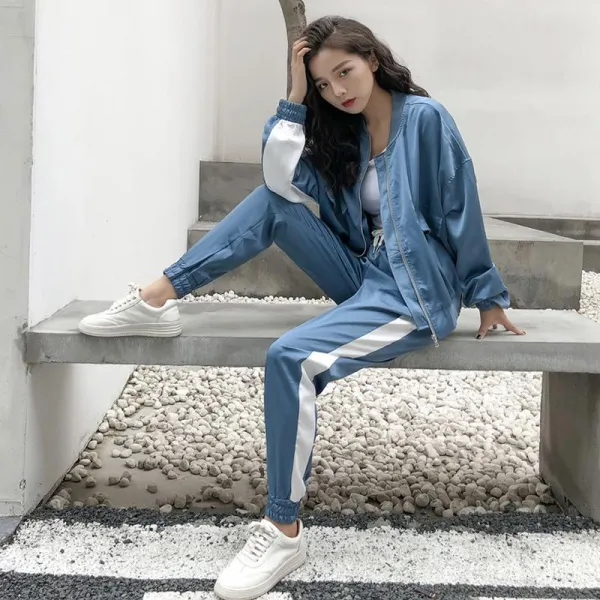 빅피플 여자 츄리닝세트 SA1160 루즈핏 캐주얼 헬스복