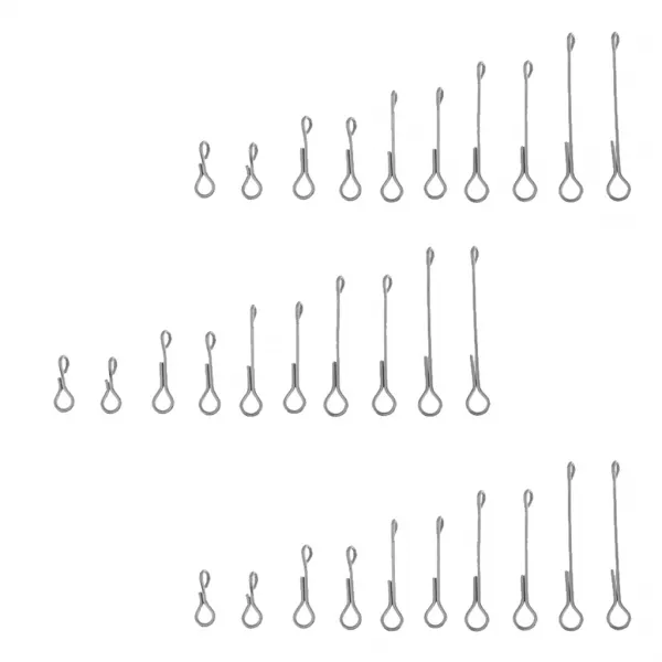 ZLD 물자를 매는 30pcs 제물 낚시 미끼 몸 스테인리스 물고기 등뼈 비행 거리, As Described