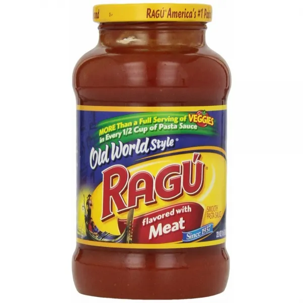Ragu 라구 미트 파스타 소스 677g 3팩 Pasta Sauce Flavored with Meat, 단일상품