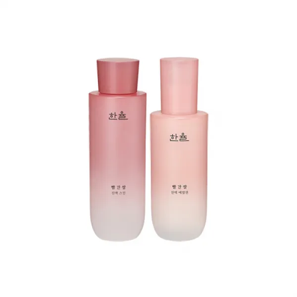 [D] 한율 빨간쌀 진액 2종 단품구성 (스킨+에멀젼) 건성피부 스킨로션 피부장벽강화, 1세트