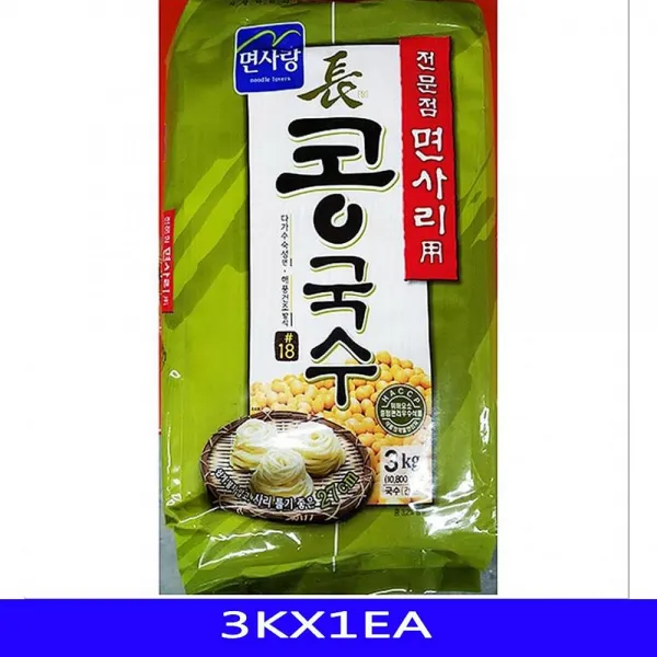 티에스컴즈 콩국면 콩국수면 음식재료 면사랑 3KX1EA 콩국수, 1