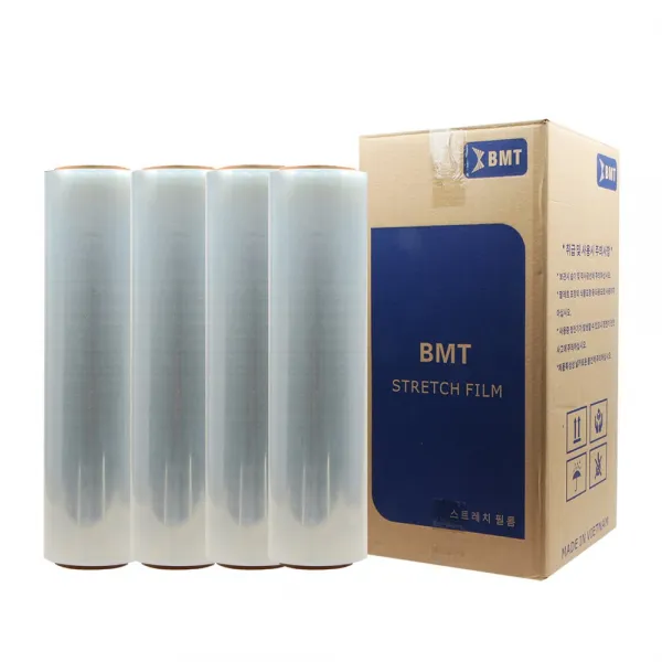 BMT 스트레치필름 공업용랩 20mic*500mm*350M 4롤 한박스, 1box