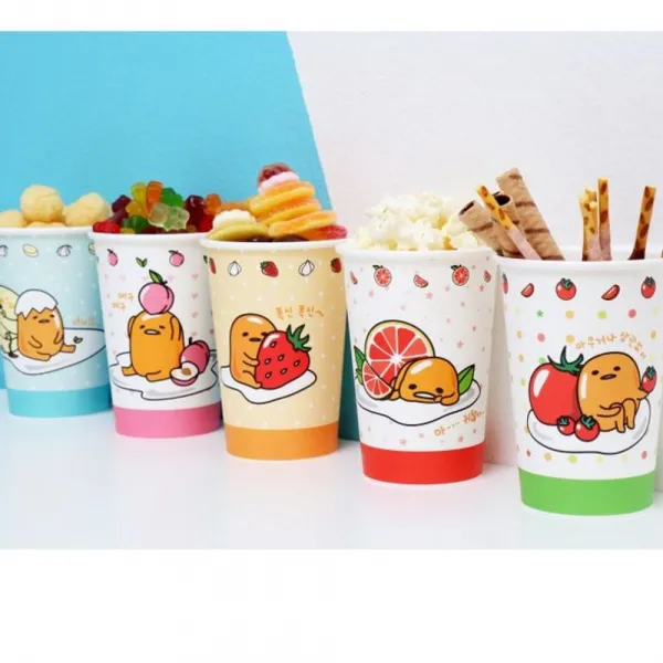 주방잡화 구데타마 6가지 디자인 종이컵 8oz 12개, 동궁다이아 1, 동궁다이아 1
