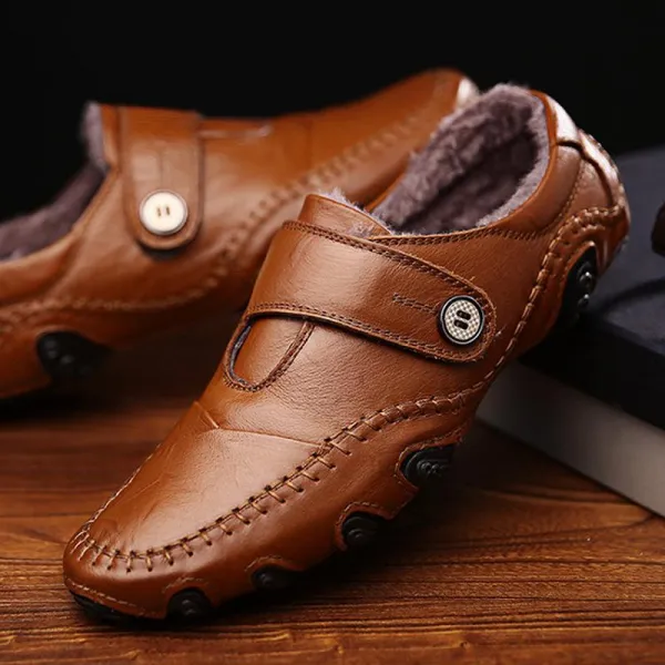 Qterra 특허브랜드 로퍼 겨울 캐주얼 기모 남성 슈즈