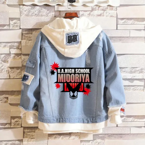 Suyan 남성 빈티지 데님 아우터 46101908 나영웅 학원 1