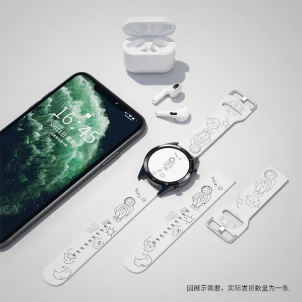 헤브아이유 색상 번화함 쌀 전 기종이다 스마트 GTRGTS 실리콘 2메터 움직이다 청춘 판 47MM1대2대 2S 플라워