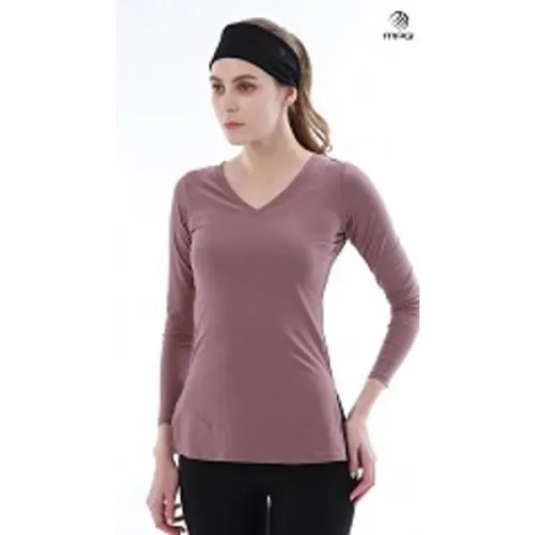 Mpg 슬릿 브이넥 긴팔티 Mklsltls07 딥모브