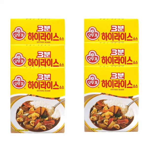 오뚜기 3분 하이라이스소스, 6개